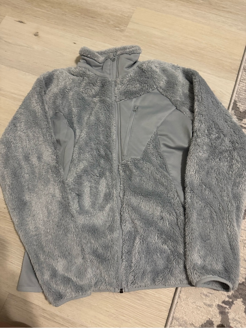 Columbia Grey Fuzzy Sweater